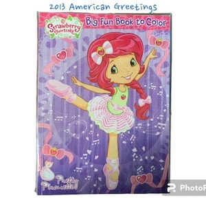 50 pages strawberry shortcake coloring book