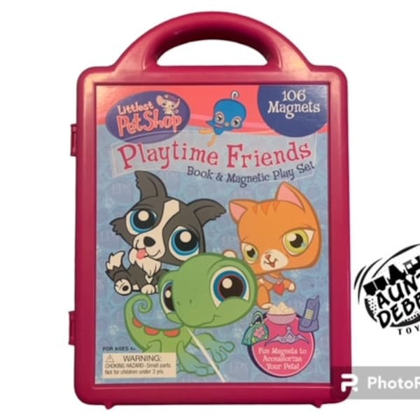 Littlest Pet Shop LPS 2008 Magnet and Play set. 106 magnets Hasbro