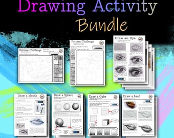 Drawing Skills Lesson Bundle - Step by Step - Tone, Shading