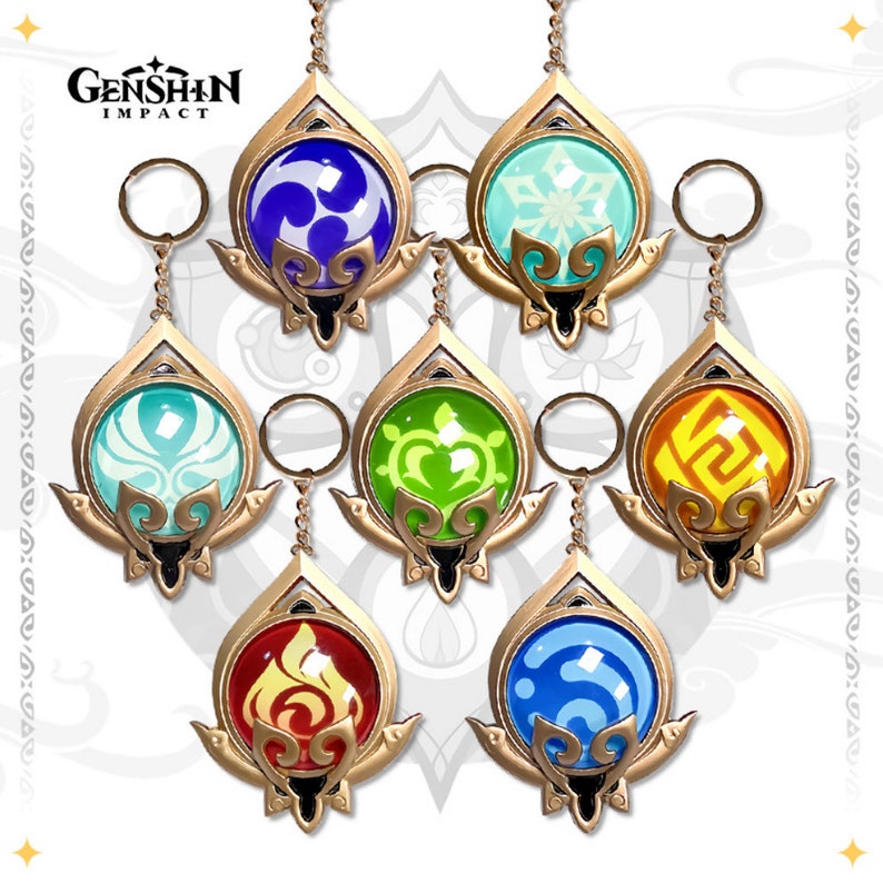 Genshin Impacts Sumeru Vision Element Cosplay Jewelry Dendro Etsy Denmark