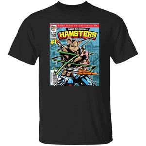 Hamster Comic Cover Shirt, Hamster Geschenk, Hamster Shirt für Mädchen, Hamster Liebhaber Geschenk, süßes Hamster Shirt, Hamster Mama Geschenk Shirt