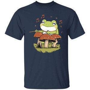 Frog And Mushroom Drums Shirt, Frog Shirt, Cute Frog Shirt, Mushroom Shirt, Frog Lover Gifts, Frog Gift, Cute Frog Tee, Frog Lover Shirt image 4