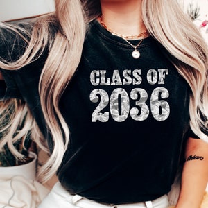 Class of 2036 Shirt, Grow With Me, Growing Up Shirt, Graduation Gift, 2036 Shirt, First Day of School, Class of 2036 Tees, Class Of 2036 Tee