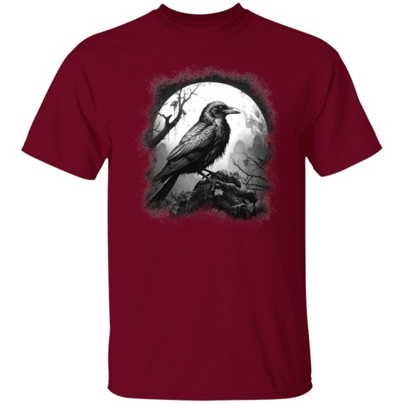 Crows/Ravens Birds With Full Moon T-Shirt Crows/Ravens Birds With Full Moon T-Shirt