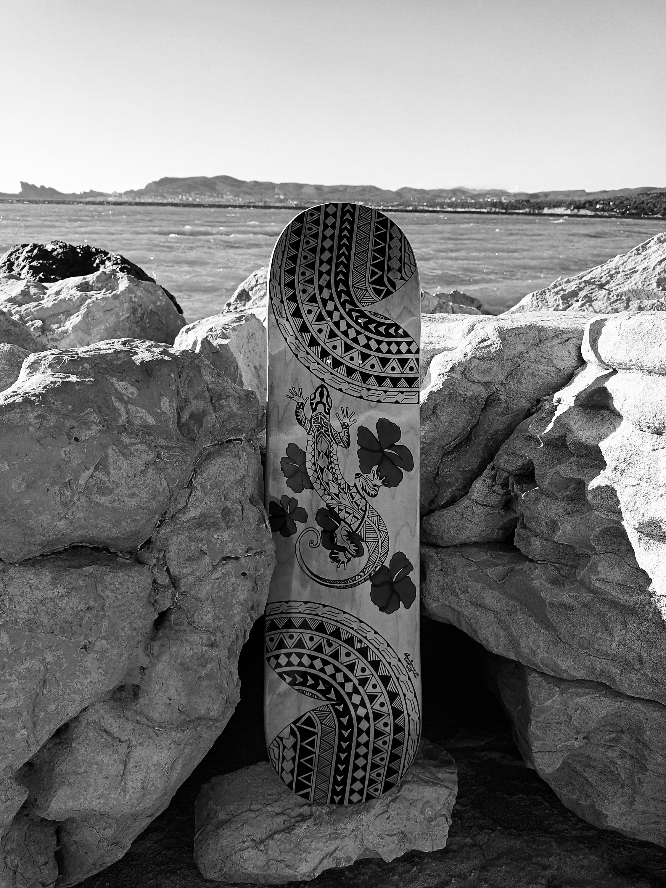 Decoration Murale Skateboard Polynesien