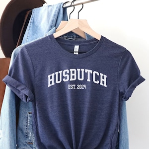 Personalized Husbutch Tee, Butch Lesbian Shirt, Custom Lesbian Wife Wedding Gift, Lesbian Bachelorette, WLW Sapphic Girlfriend, Queer Pride