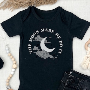 Goth Bodysuit Goth Baby Clothes Witchy Baby Baby Ghoul Punk Baby Gift Witch Baby Goth Baby Stuff Alternative Baby Clothes Black Baby Clothes