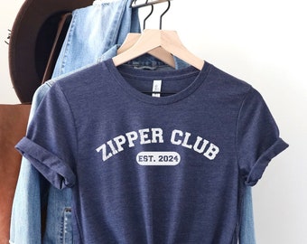 Zipper Club Heart Surgery Shirt, Open Heart Post Surgery Gift, Care Package Item, Funny Surgery Tee for Cardiac Patient, Custom T Shirt