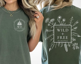Custom Wild + Free Homeschool Shirts, Adult, Kids, Youth, Toddler Personalized Homeschooling Group Field Trip Tees, Teacher Educator Gift
