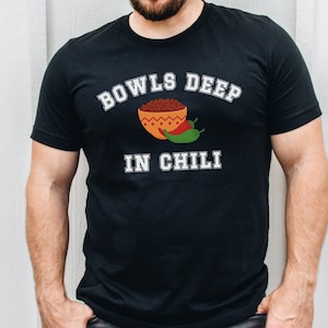 Bowls Deep In Chili Tee, This Is My Chili Cook Off Shirt, Funny Dad Joke Vegetable Tshirt, Food Lover Foodie Gift, Hot Pepper Lover T-Shirt