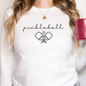 Long Sleeve Pickleball Shirt, Pickleball Gifts For Her, Coach T Shirt, Pickleball Lover Tee, Gift For Pickleball Player, Pickleball Apparel