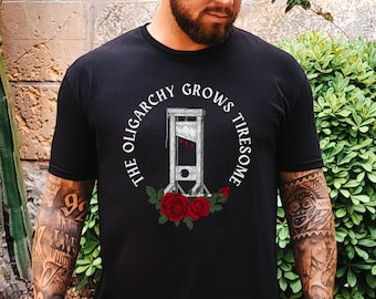Guillotine Shirt, Anti Capitalism Social Justice Liberal Leftist Anarchist Protest Tee,Eat The Rich,French Revolution Anarchy,Tax The Rich