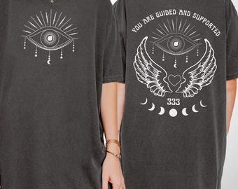 333 Comfort Colors Angel Number Shirt, Trendy Angelcore Lucky Number Numerology Beach Aesthetic, Inspirational Mental Health Spiritual Gifts