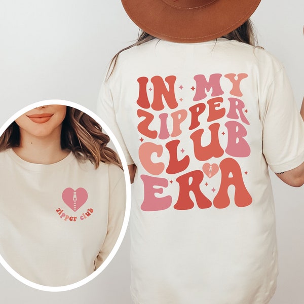 In My Era Zipper Club Shirt, Retro Survivor Tee, Open Heart Post Surgery Heartiversary Gift, Funny Cute Heart Warrior Bypass Patient Tshirt