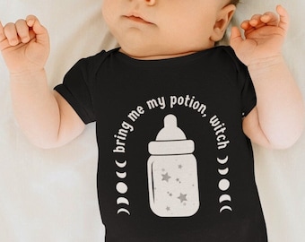 Body gótico, ropa de bebé gótica, bebé brujo, bebé ghoul, regalo de bebé punk, bebé gótico, cosas de bebé, ropa de bebé alternativa, ropa de bebé negra