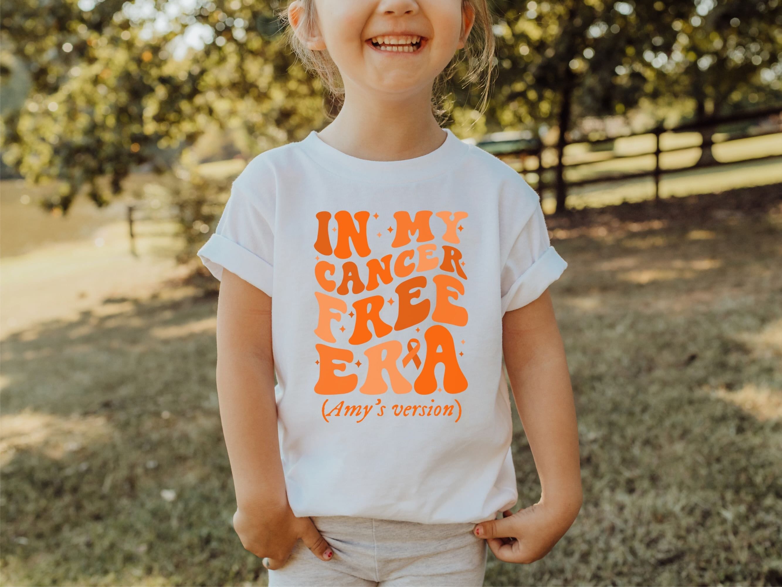 Toddler Baby or Youth In My Era Cancer Free Shirt, Personalized Retro Leukemia Spinal Kidney Cancer Tee, Kids Cancer Warrior Survivor Gift