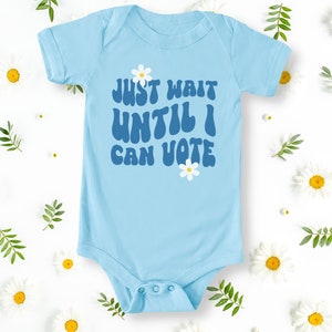 Future Voter Bodysuit, Liberal Leftist Democrat Progressive Politics Feminist Social Justice Gay Rights Activist Baby, Political Baby Gift