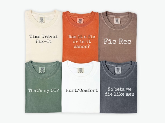 Custom AO3 Tag Comfort Colors Tee, Personalized Fanfic Quote Shirt, Fanfiction Writer Gift, Smut Reader Tshirt