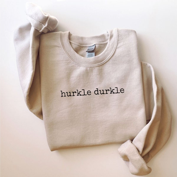 Hurkle Durkle Sweatshirt, Let's Stay In Bed, Let's Rot, Funny Scottish Slang Gift, Anti Hustle Meme Crewneck, Cozy Homebody Indoorsy Sweater