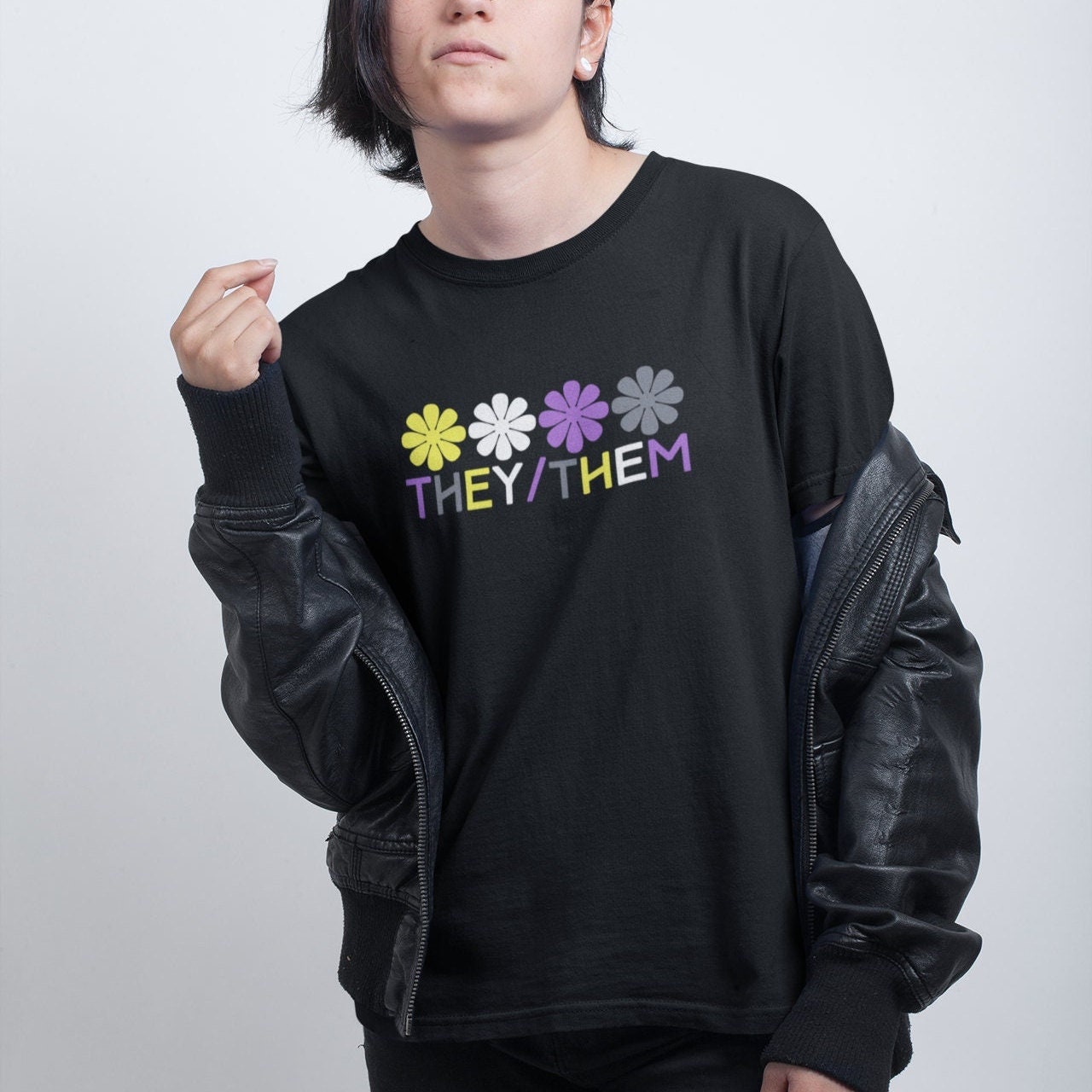 Nonbinary Shirt They Them Shirt Queer Shirt Nonbinary Pride - Etsy