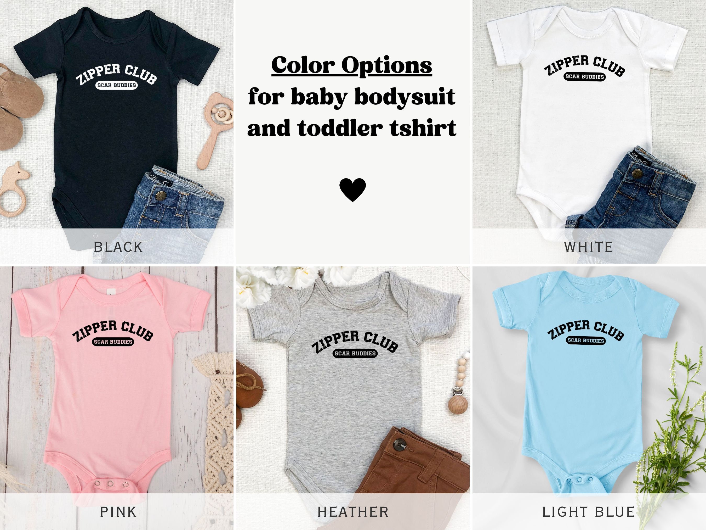 Matching Zipper Club Heart Surgery Shirts, Scar Buddies, Post Open