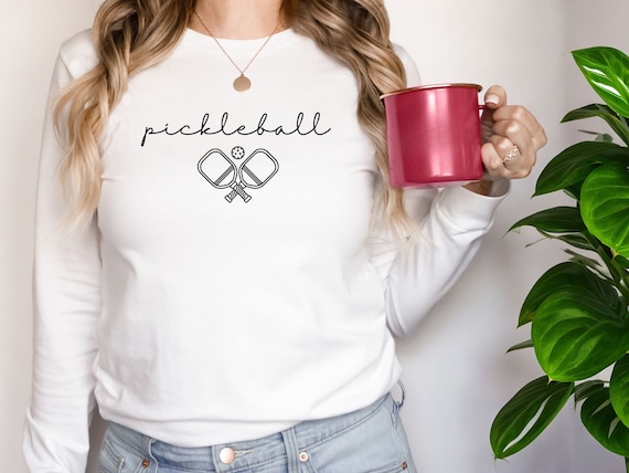Long Sleeve Pickleball Shirt, Pickleball Gifts For Her, Coach T Shirt, Pickleball Lover Tee, Gift For Pickleball Player, Pickleball Apparel