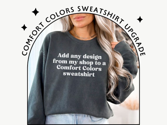 Custom Branded Comfort Colors Hooded Tee Comfort Colors Sweatshirt