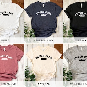 Zipper Club Heart Surgery Shirt, Open Heart Post Surgery Gift, Care Package Item, Funny Surgery Tee for Cardiac Patient, Custom T Shirt image 8