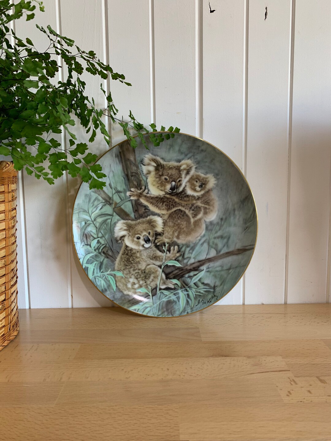 Beautiful Vintage Noritake Japan Koala Plate Etsy