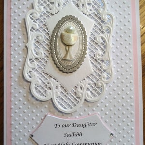 Une carte de première communion.