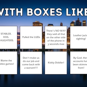 Law & Order SVU Printable Bingo Game | Special Victims Unit Drinking ...
