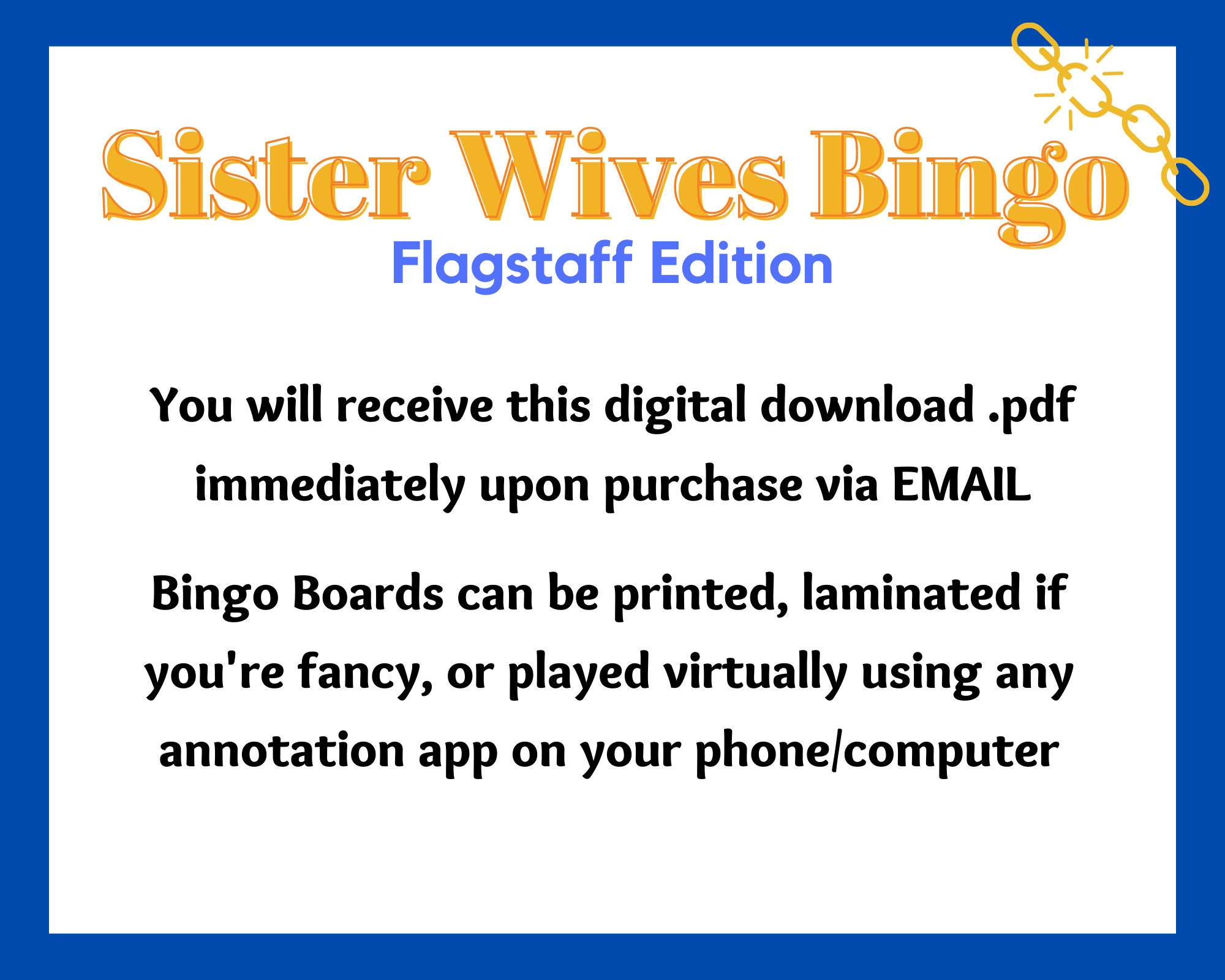 Sister Wives Bingo Flagstaff Edition seasons 13, 14, 15, 16, 17 Etsy