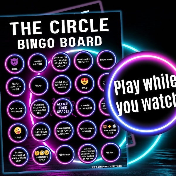 The Circle Bingo Board: Play while you watch!