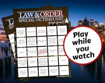 Jeu de bingo Law & Order SVU : jeu à boire de série télévisée (téléchargement numérique)