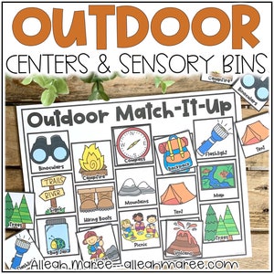 Outdoors Centers, Activities, and Sensory Bins - Toddler and Preschool Activities