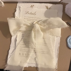 Handmade Romantic Wedding Invitation Suite 120 Custom Wax seal, Chic, Vintage, and Royal image 1