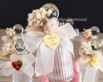 Crystal Glass Cologne Bottle: Personalized Wedding Favor Gift
