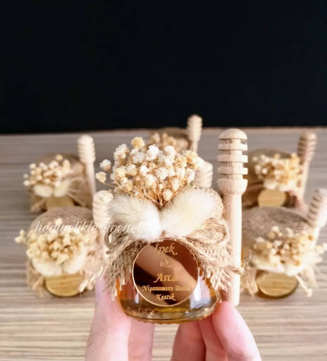 Honey Jar, Wedding Favor, Luxury Wedding Gift, Honey Jar Gift