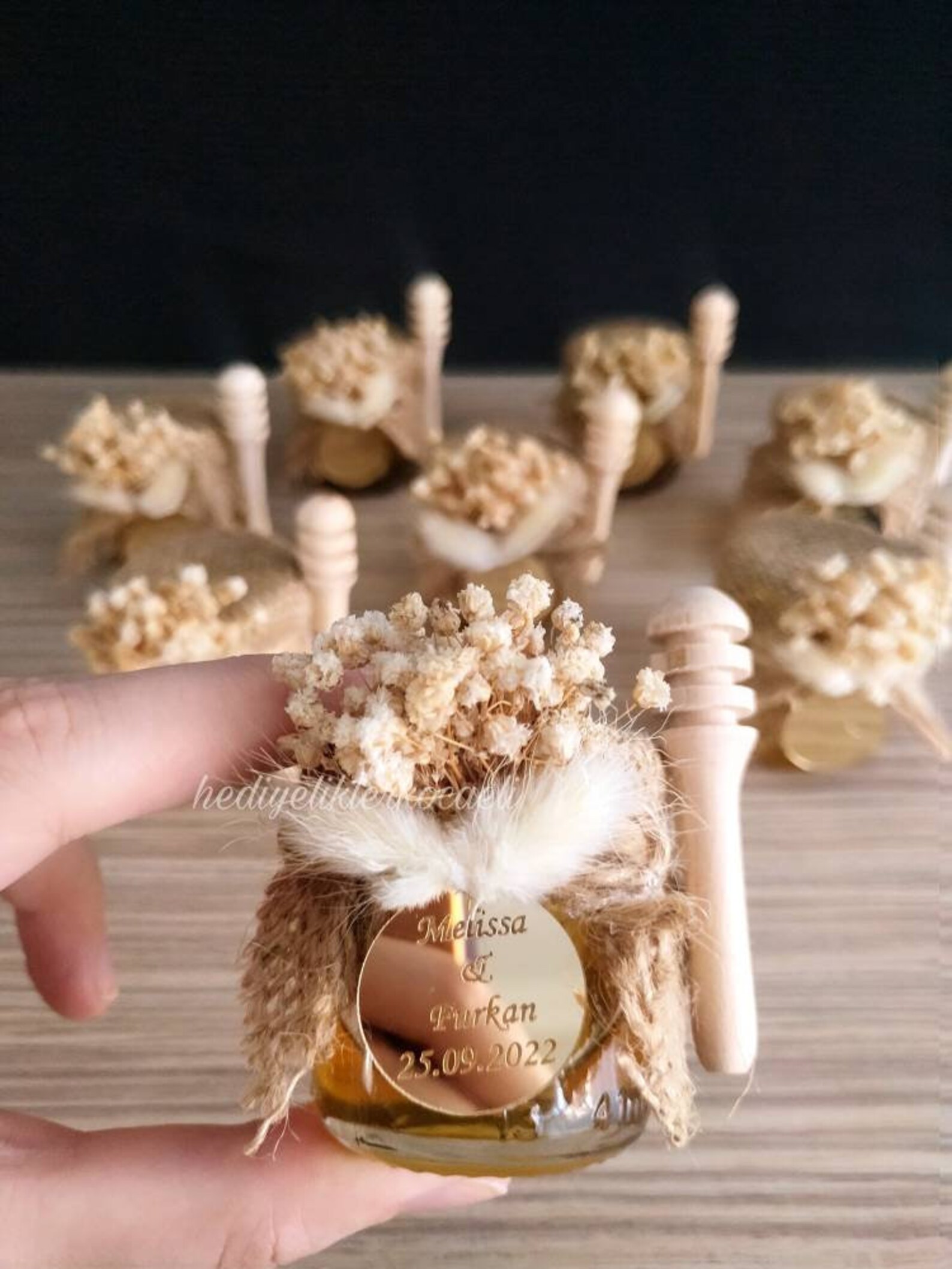 Honey Jar Wedding Favor Luxury Wedding Gift Honey Jar Gift Etsy