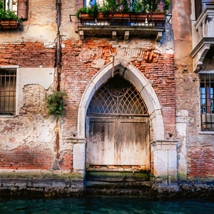 Italy Venice canvas wall art Grand Canal streets and alleys print Living room wall decor Extra Large Wall Art