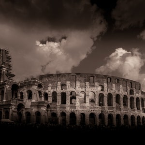 Rome Print of the Colosseum in Rome. Available in Canvas, Metal, Acrylic.