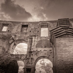 Rome Print of the Colosseum wall in Rome - Canvas, Metal, Acrylic Print