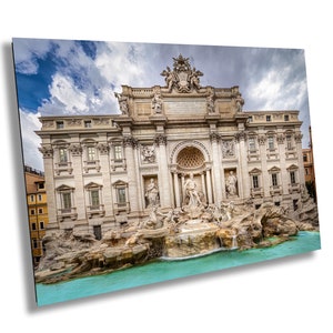 Rome Print, Trevi Fountain. Photograph of the Trevi Fountain in Color