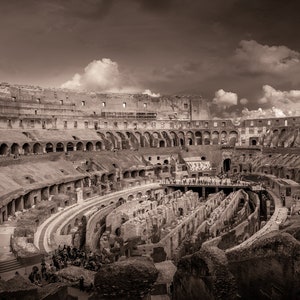 Rome Print - Colosseum Interior, Wall Art, Metal, Acrylic, Canvas READY TO HANG!