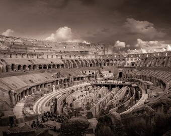 Rome Print - Colosseum Interior, Wall Art, Metal, Acrylic, Canvas READY TO HANG!