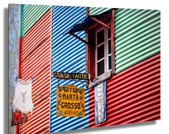 La Boca, Buenos Aires, Argentina photograph, Caminito in Canvas, Metal, Acrylic and Premium Paper