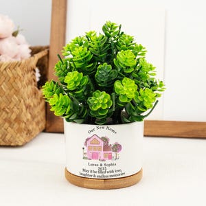 Custom New Home Plant Pot, Moving In Gift for Friend,Personalized New Home Gift,New Home Gift for Friend,Home Owner Gift, House Warming Gift