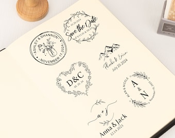 Personalized Wedding Stamp,Save the Date Stamp,Custom Wedding Rubber Stamp,Initial Stamp,Stationery Stamp,Thank You Stamp,Monogram Stamps
