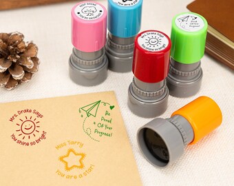 Personalized Teacher Stamp,Self Inking Stamp,School Teacher Stamp,Teacher Gifts,Custom Stamp,Gift Stamp,Comment Stamps,Homework Tools