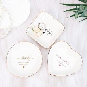 Personalized Teacher Jewelry Dish, A Thoughtful Custom Name Ring Dish, Teacher Appreciation Gifts, Back to School Gifts, End of year Gifts